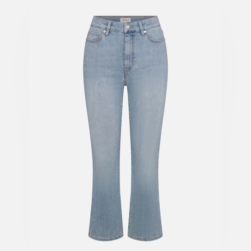 Frame Denim Pale Blue High-Rise Jeans Size 25